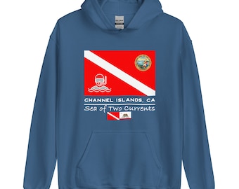 Dive Channel Islands, CA Hoodie - Sea of Two Currents