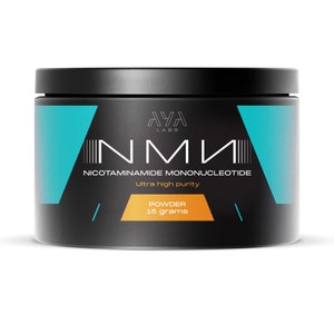 Aya Labs NMN Pure Powder 15g Supplement  Nicotinamide Mononucleotide NAD+ 3rd Party Tested and Certified 99%+ Purity - Vegan - Gluten Free