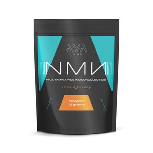 Aya Labs NMN Supplement Pure Powder 75g Nicotinamide Mononucleotide NAD 3rd Party Tested and Certified 99%+ Purity - Vegan - Gluten Free