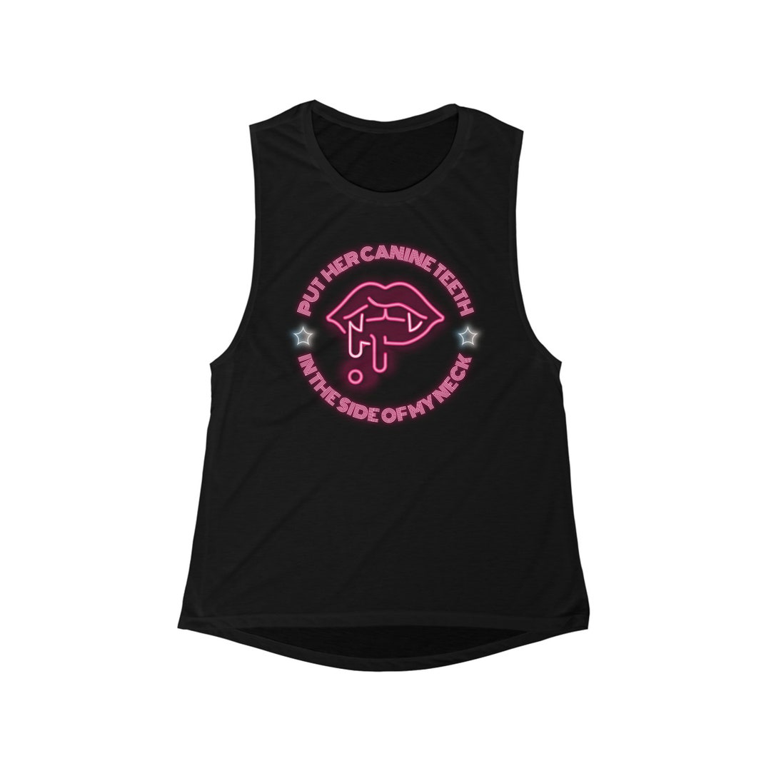 Canine Teeth Muscle Tank Red Wine Supernova Chappell Roan Inspired - Etsy