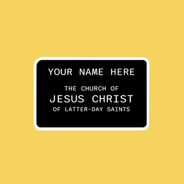 Printable Missionary Name Tag Printable Missionary Name Tag
