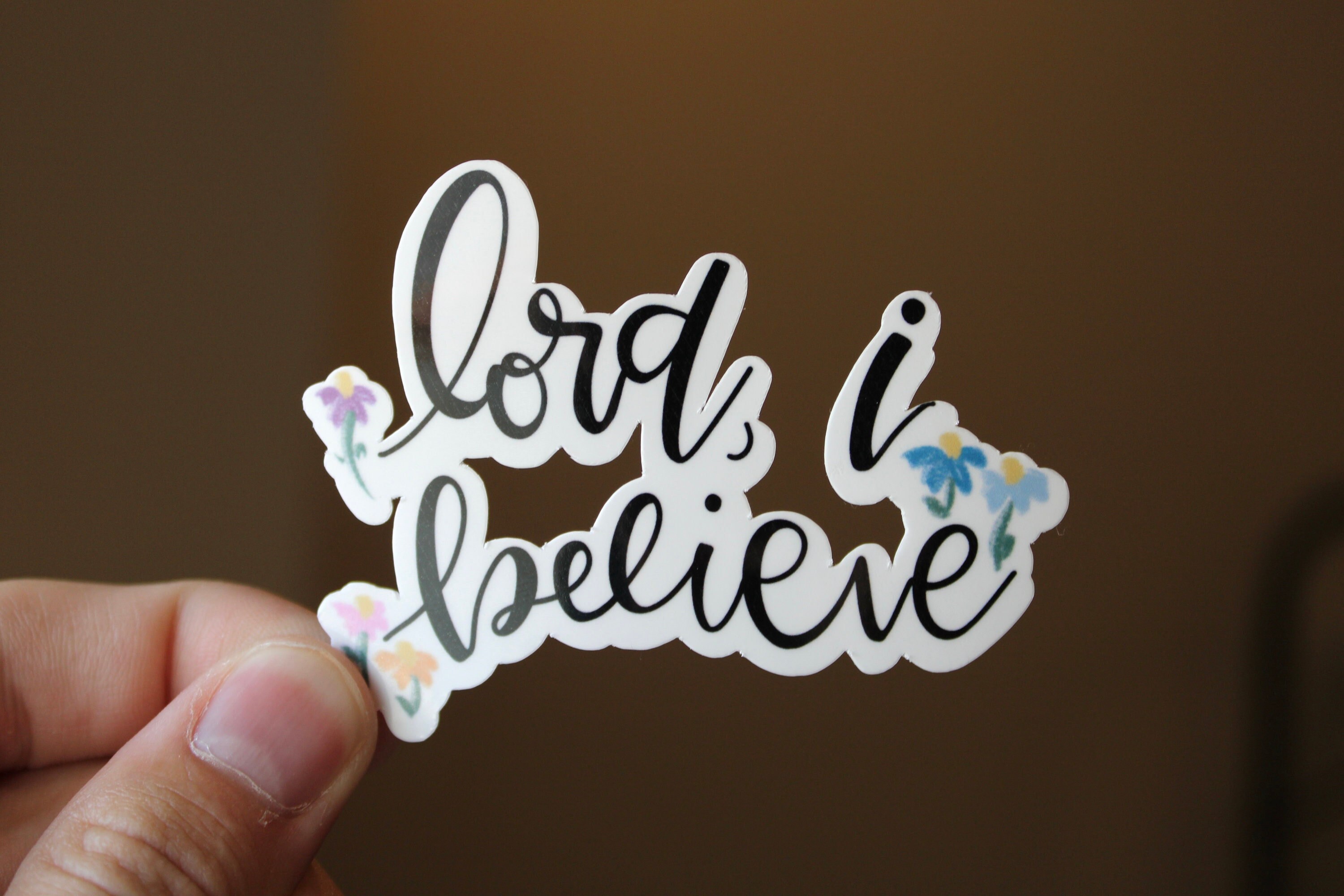 Lord, I Believe Sticker | Religious Sticker | Laptop Decal | Christian ...