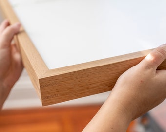 Hardwood Picture Frames - Deep Gallery Style - Standard and Custom Sizes - &quot;Clinton&quot;