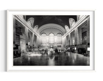 Grand Central Station Print – Black and White New York City Photography