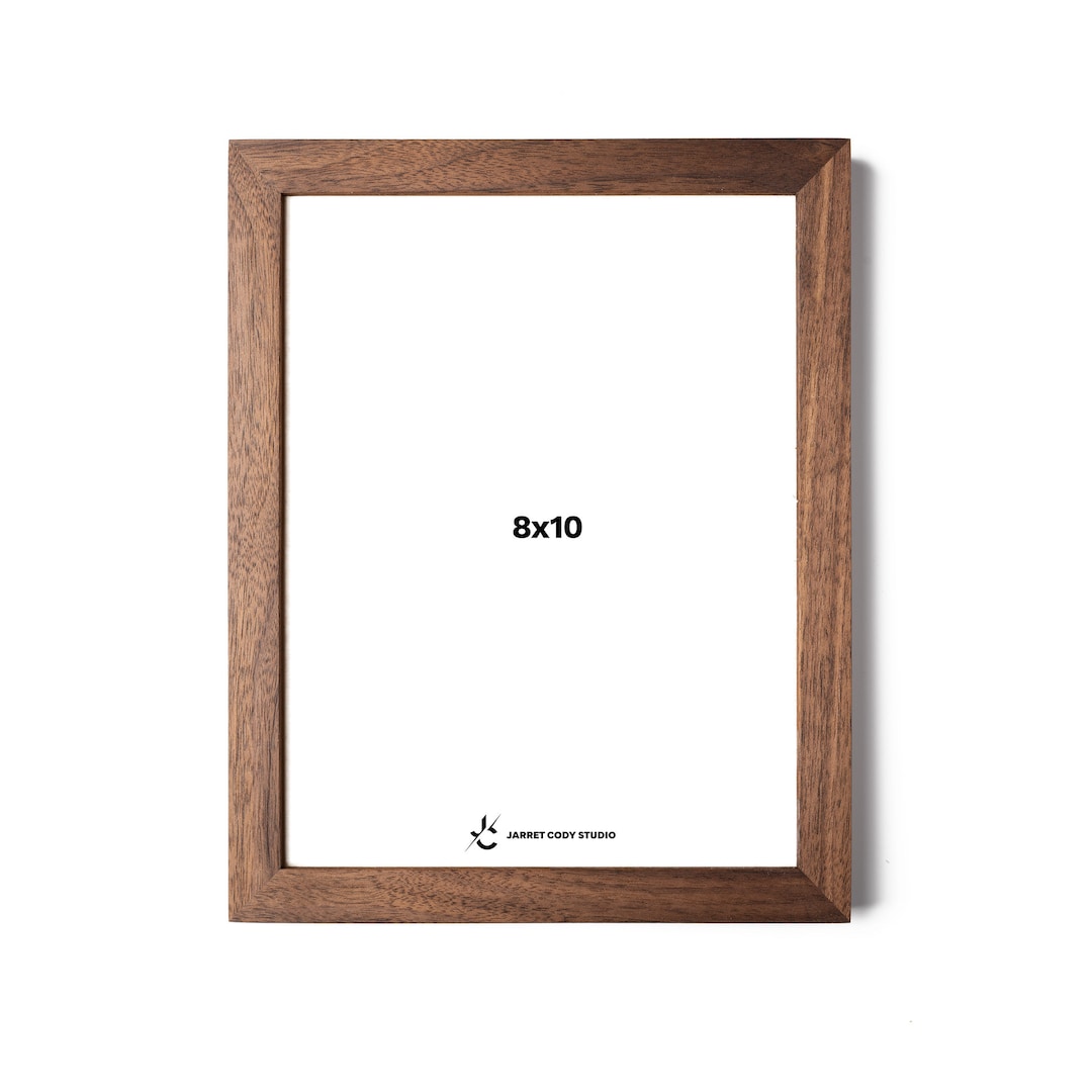 Hardwood Picture Frames Thin Gallery Style Standard and Custom Sizes Multiple Finishes ludlow Etsy