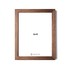 Hardwood Picture Frames - Thin Gallery Style - Standard and Custom Sizes - Multiple Finishes - &quot;Ludlow&quot;