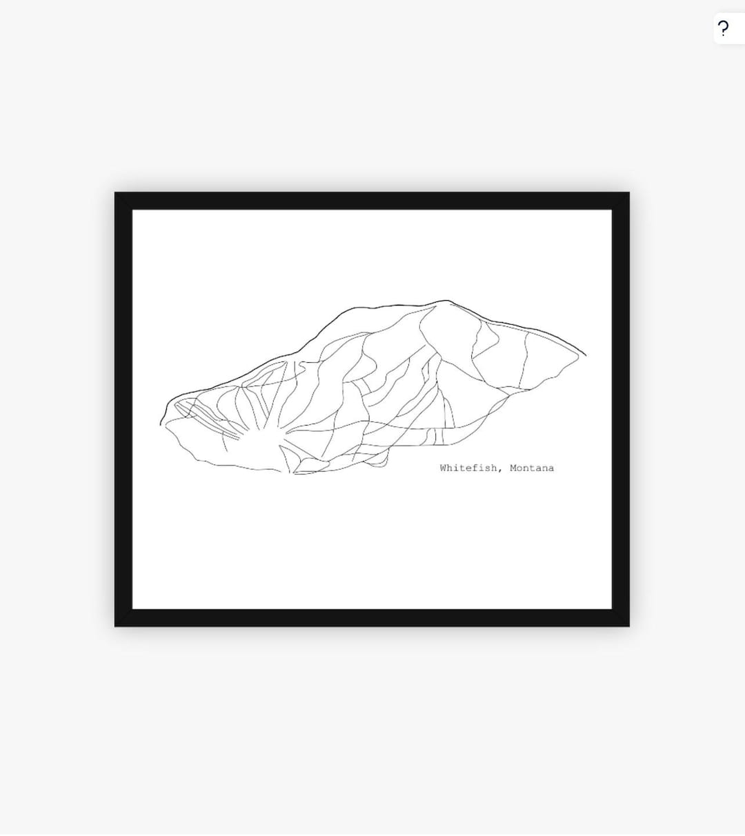 Ski Resort Run Outline (pdf. for Printing) - Etsy