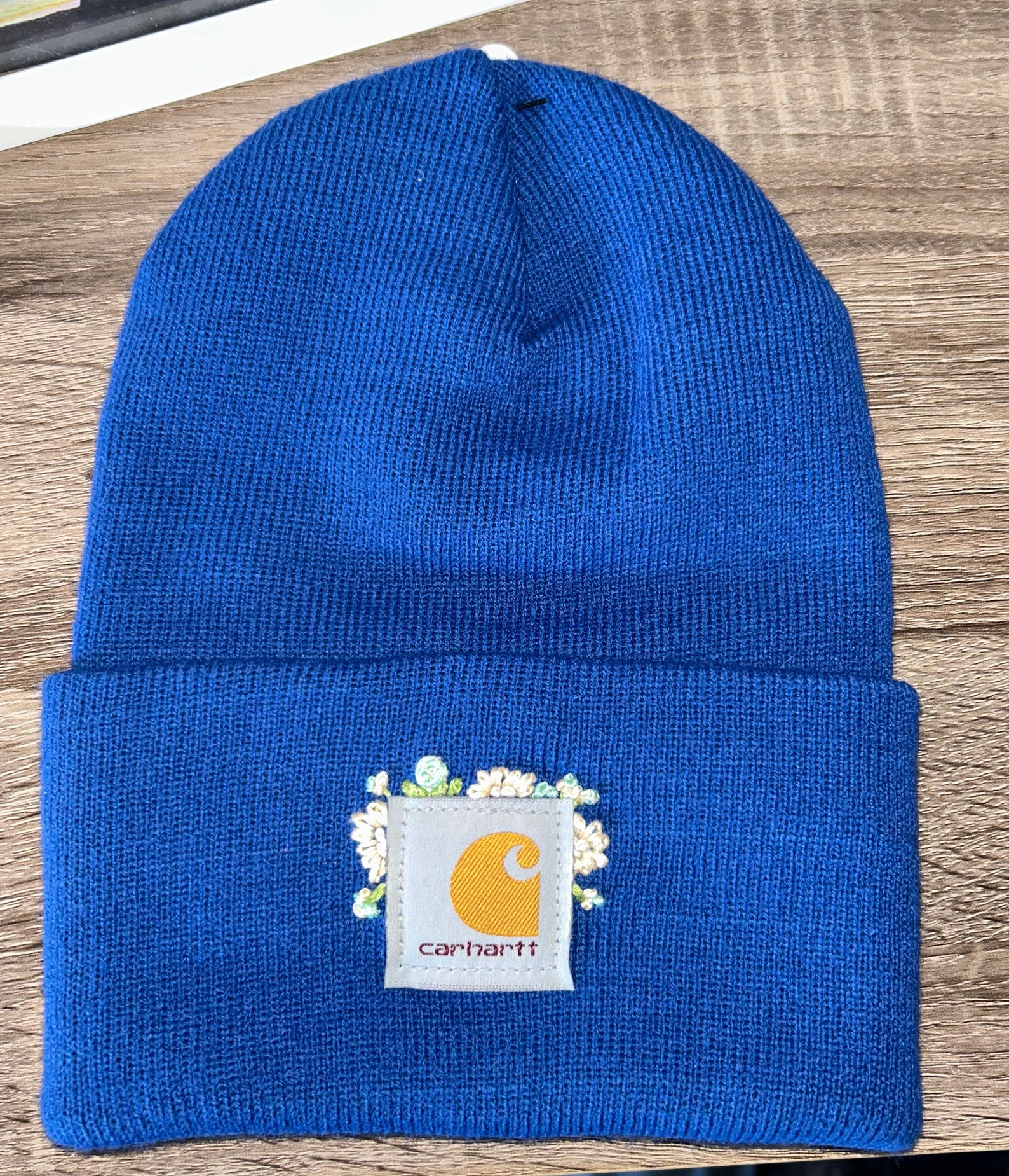 Hand Embroidered Carhartt Beanies - Etsy