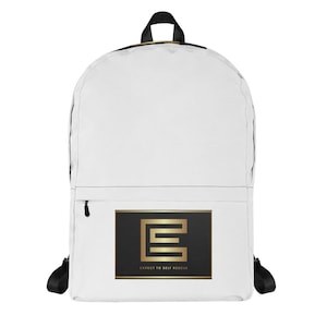 Backpack for Kids Teen Schoolbag, cute white and black bag Personalized Backpack - Custom Embroidered School Bag