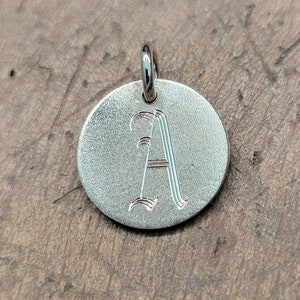 Personalized Sterling Silver (925) pendant with Old English Font