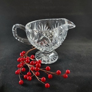 Crystal gravy boat or creamer