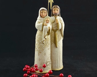 Jim Shore Heartwood Creek Golden Garland Holy Family - 4058762