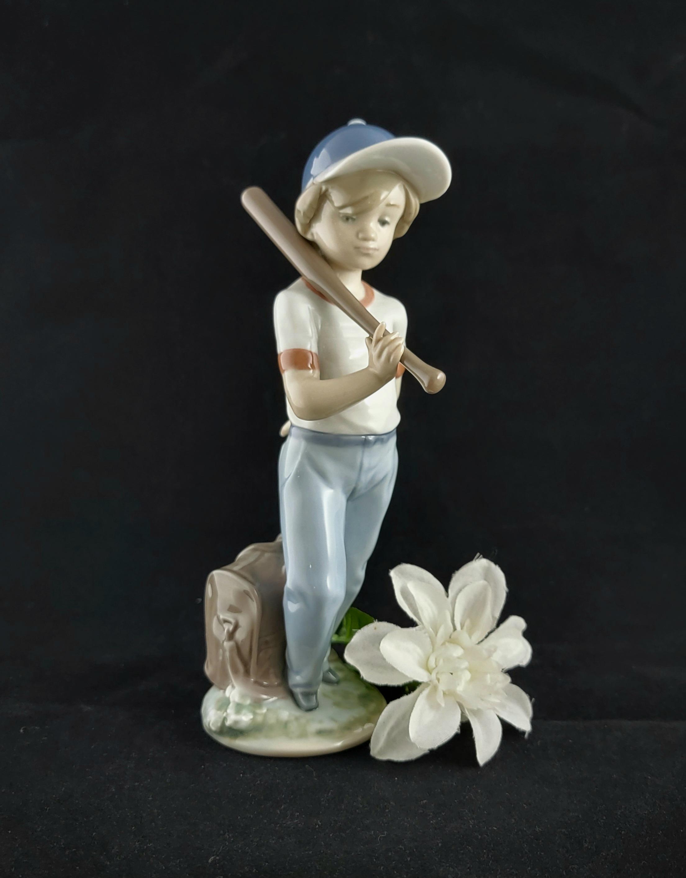 Lladro Boy With Baseball Bat Figurines - Etsy