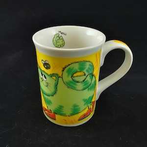 Whimsical SEI Sneakered Cats coffee mug