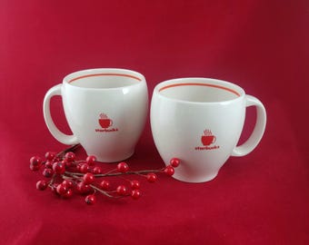 Vintage Starbucks Coffee Tea Mug Red Logo 2004 sold individually