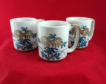 Kubki ceramiczne z japońskiej ceramiki Otagiri z lat 70., ręcznie szkliwione, MCM, sprzedawane pojedynczo