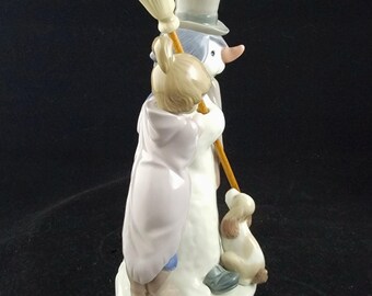 LLADRO リヤドロ \"The man\" #5713 Lladro Snowman Porcelain Figurine #5713 Winter Holiday