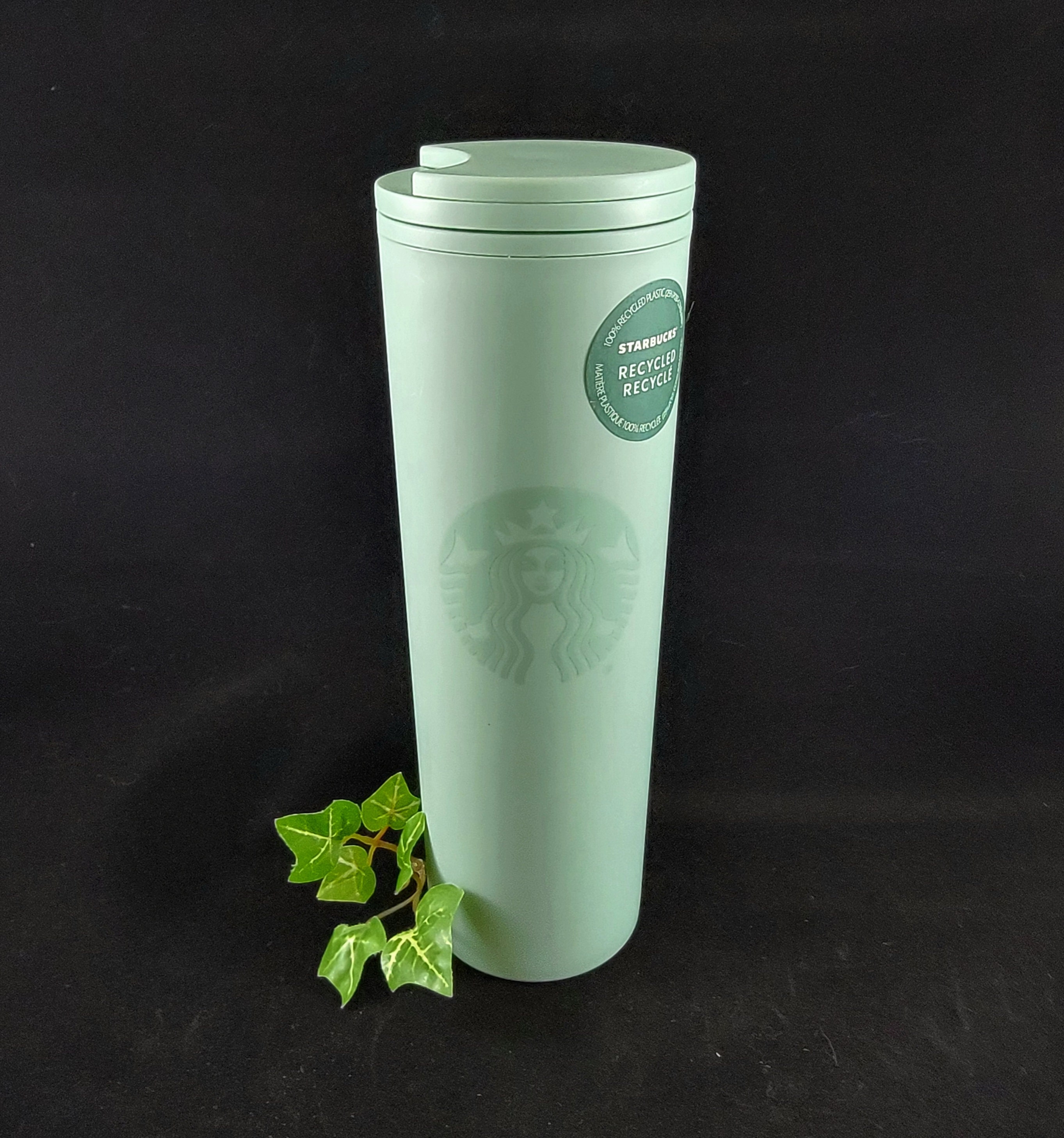 Recycled Glass Cold Cup Tumbler Green 473ml - Japanese Starbucks