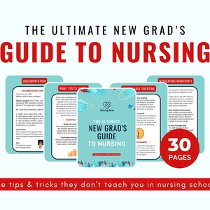 Nieuwe Grad Guide to Nursing, Student RN, Nursing School Guide, New Grad Year E-Book, Nursing, Nurse Gift, Afstudeertips, trucs en advies