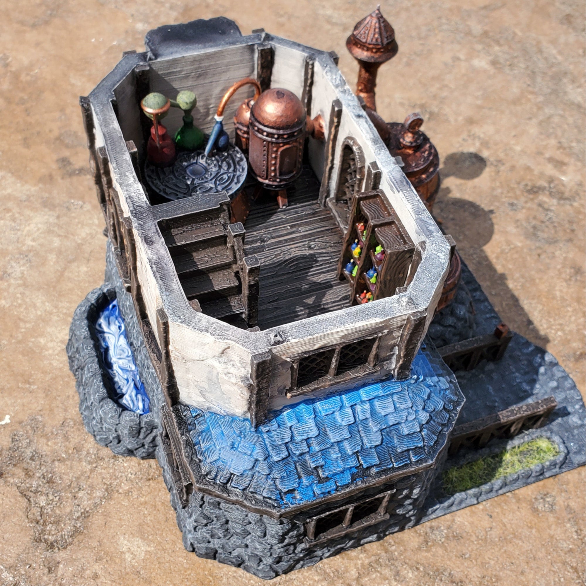 Alchemist House, 3D Print, Building Terrain, Tabletop Miniature, D&D ...
