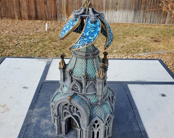 Magic Craft Shop Windmill, Eldrin City, Building Terrain, Tabletop Miniature, D&D DnD, 28mm, 32mm, TTRPG Model, Combat Playable