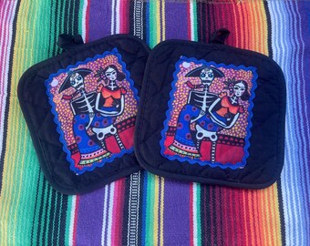 Talavera/Frida-pannenlappen (set van 2 stuks)