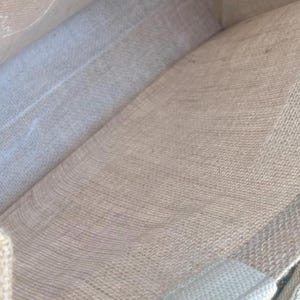 Blue baseball Burlap Tote bag- 12 x 12 image 2