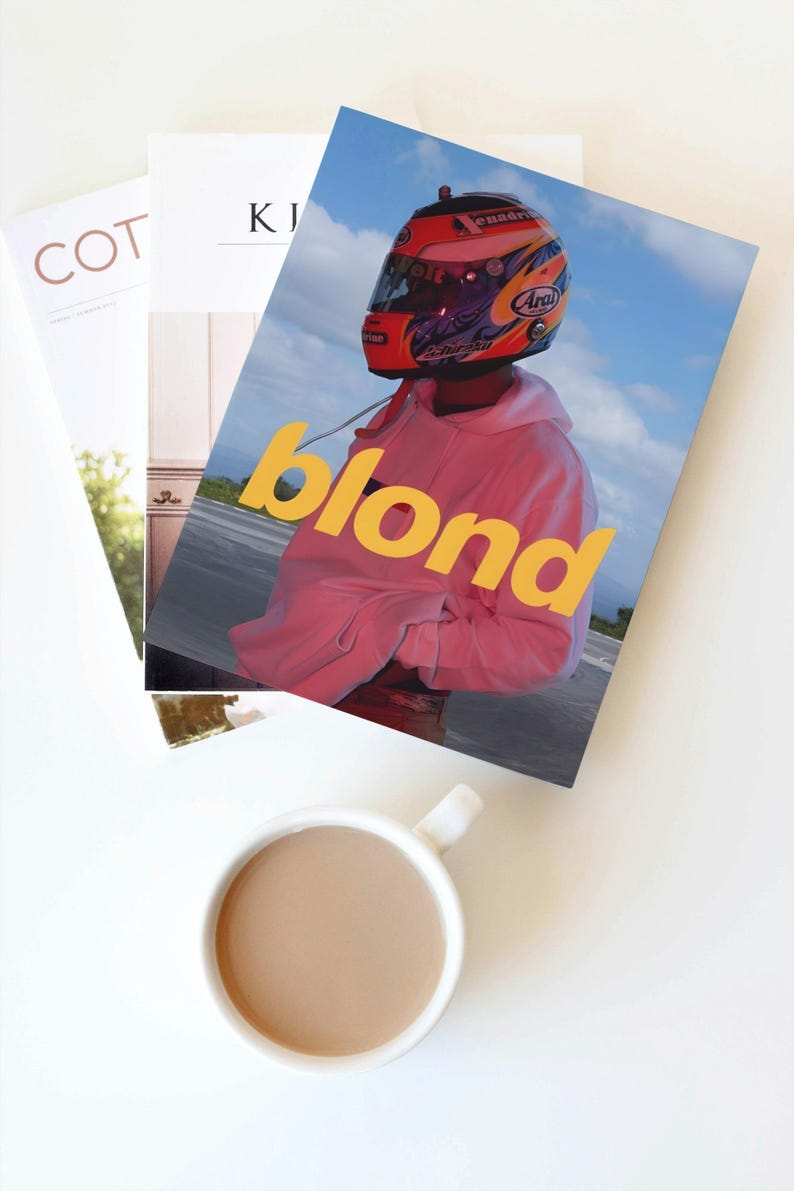 Blond Racing Poster Frank Ocean Blonde Poster, High Quality, Blonde Album Poster ...