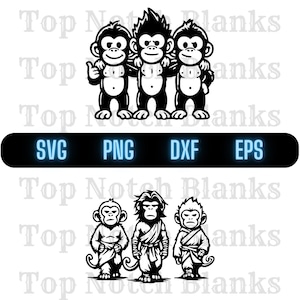 Monkey Friends Svg Badass Monkey Friends Png Monkey Group Clipart Monkeys Having Fun Vector Bundle Pack commercieel gebruik