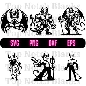 Devil Svg Devil Png Devil Clipart Demon Devil Vector Bundle Pack Commercial Use