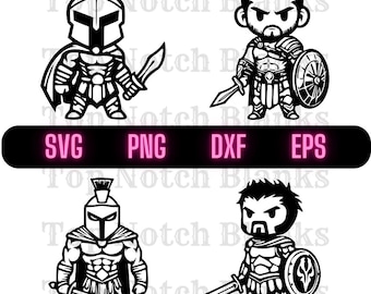 Gladiator Svg Cartoon Gladiator Png Badass Gladiator Clipart Cool Gladiator Vector bundel Pack commercieel gebruik