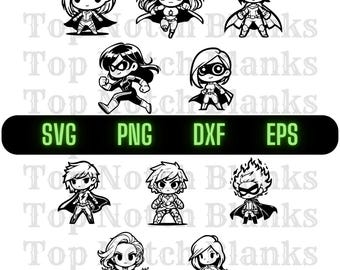 Superhero Girl Svg Girl Superhero Png Girl Superhero Clipart Superhero Female Vector Bundle Pack Commercial Use