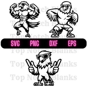 Eagle Dancing With Sunglasses Svg Eagle Dance Png Dancing Eagle Clipart Eagle Vector Bundle Pack 2 Commercial Use