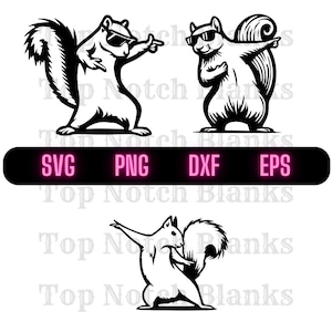 Squirrel Dancing With Glasses Svg Squirrel Dance Png Dancing Squirrel Clipart Squirrel Vector Bundle Pack Commercial Use