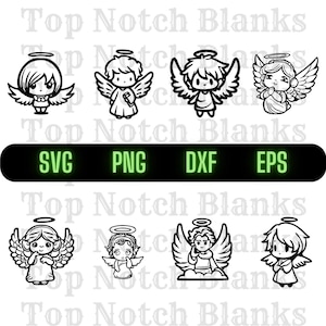Engel Svg Angel Png Cute Angel Clipart Angel Vector Bundle Pack commercieel gebruik