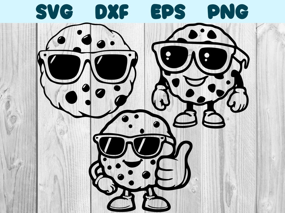 Cookie With Glasses Svg Cookie With Sunglasses Png Cookie Wearing