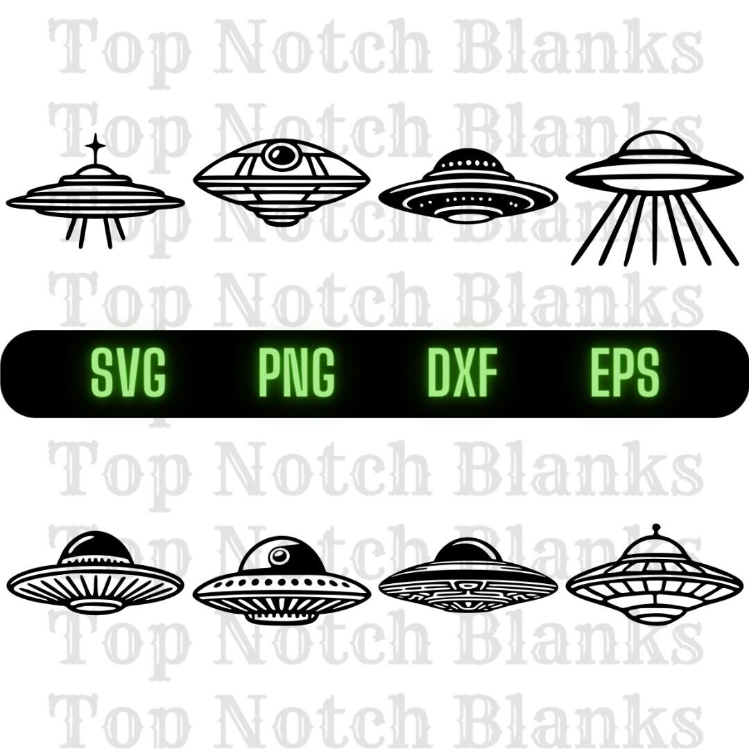 UFO Svg Cool Alien Spaceship Png UFO Clipart Alien Spacecraft Vector ...