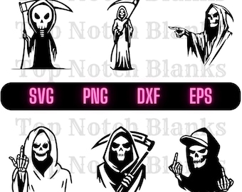 Grim Reaper Svg Grim Reaper Png Badass Grim Reaper Clipart Cool Grim Reaper Vector Bundle Pack Commercial Use