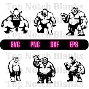 Ogre Svg Cartoon Ogre Png Cool Ogre Clipart Badass Ogre Vector Bundle Pack Commercial Use