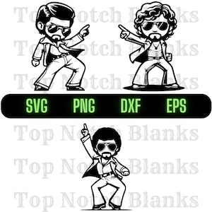 Disco Dude Svg Disco Dancer Png Disco Dance Clipart Disco Guy Vector Bundle Pack Uso Comercial