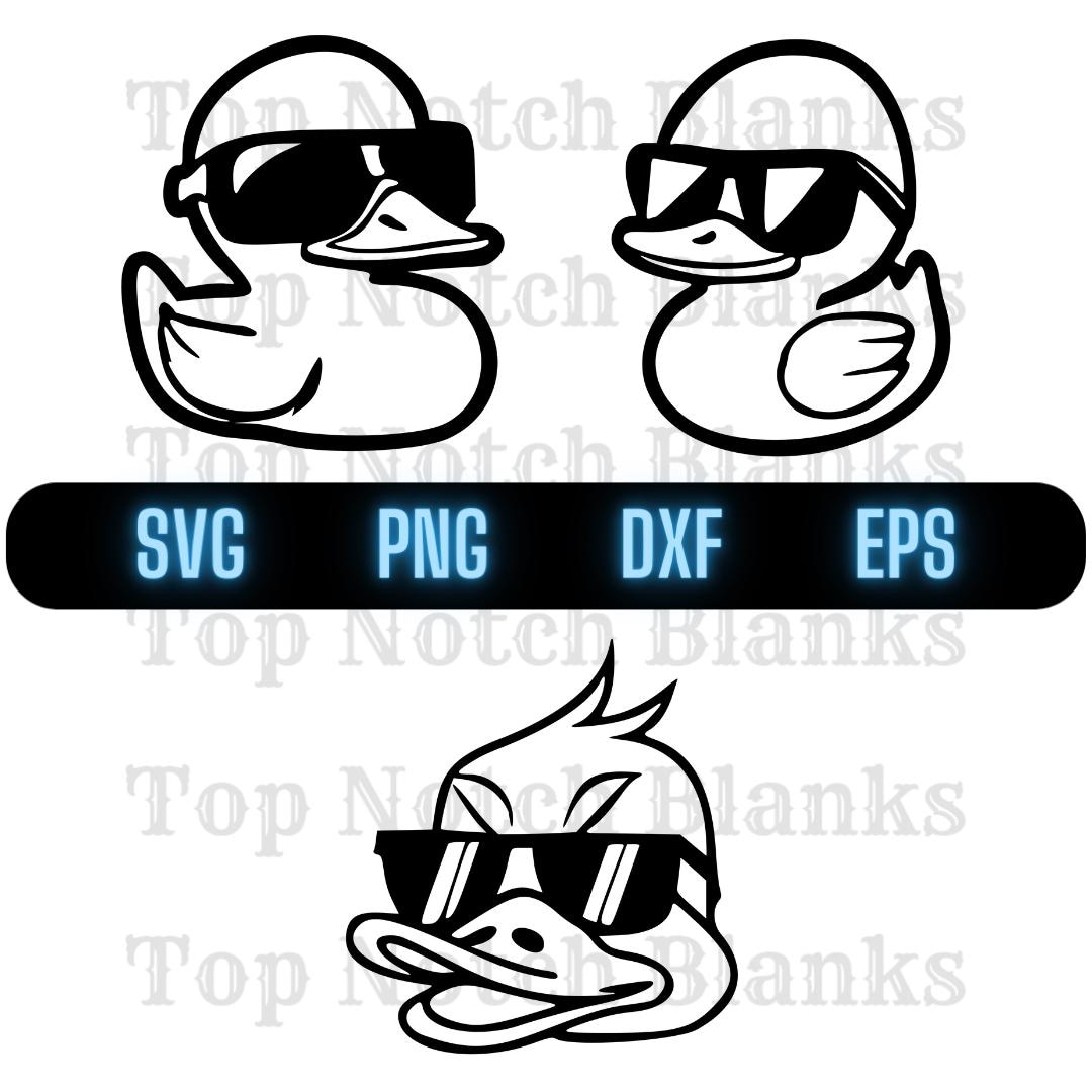 Duck Wearing Sunglasses SVG: Clipart Vector Bundle (commercial Use) - Etsy
