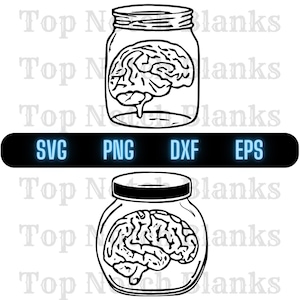 Brain In A Jar Svg Brain In A Jar Png Brain In A Jar Clipart Brain In A Jar vector bundle pack commercial use