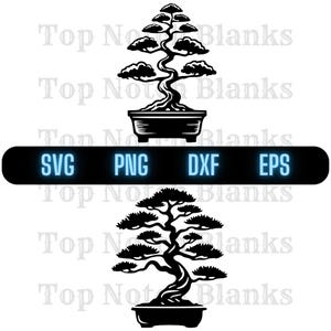 Bonsai Tree Svg Bonsai Tree Png Bonsai Tree Clipart Cool Bonsai Tree Bundle Pack Commercial Use