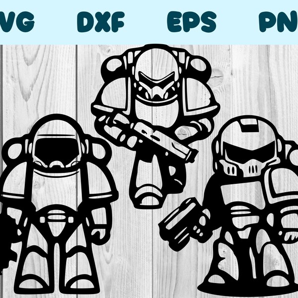 Space Marine Svg Space Marine Png Cool Space Marine Clipart Badass Space Marine Vector Bundle Pack Commercial Use