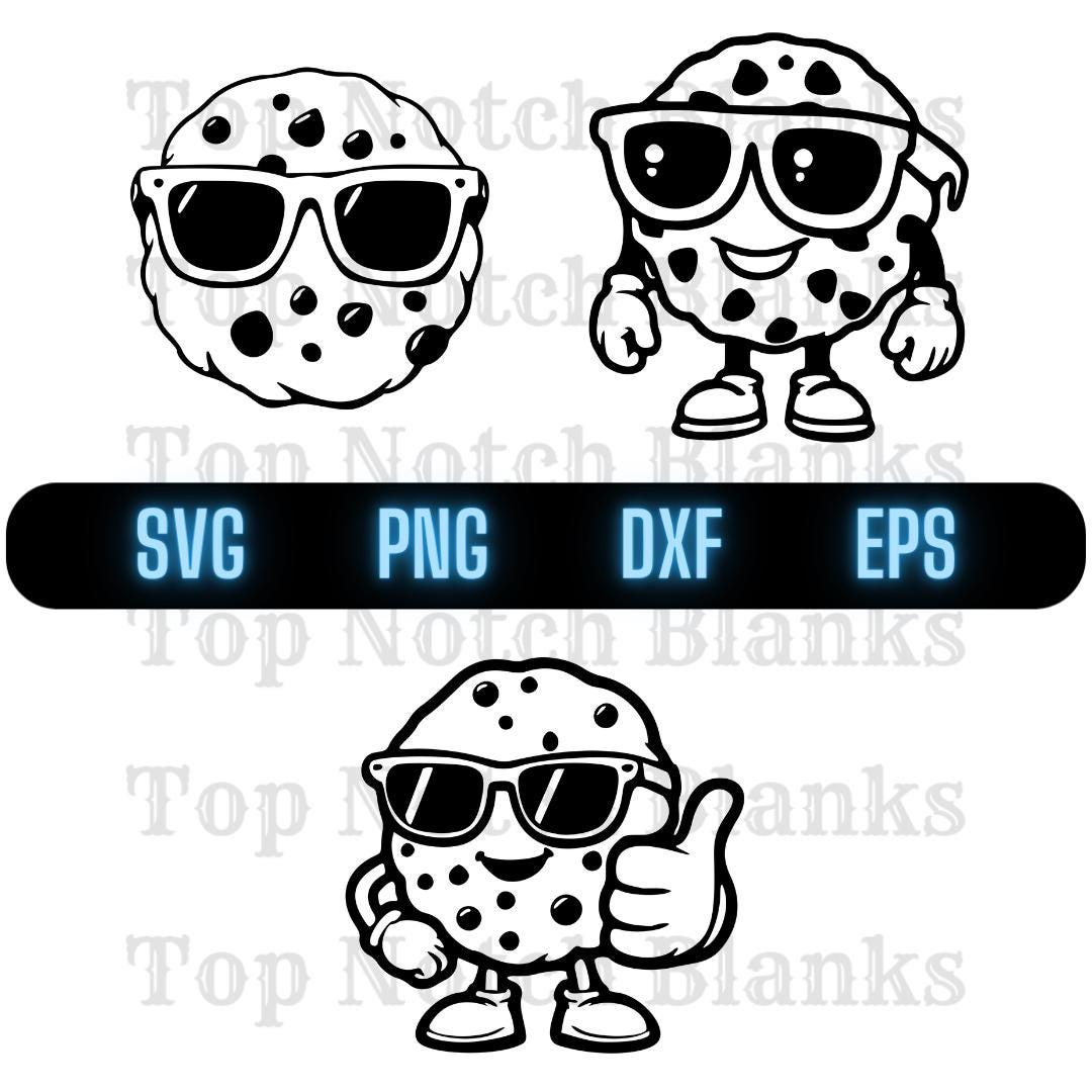 Cookie With Glasses Svg Cookie With Sunglasses Png Cookie Wearing ...