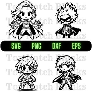 Elemental Superhero Girl Svg Girl Superhero Png Girl Superhero Clipart Superhero Feminino Vector Bundle Pack Uso Comercial