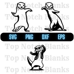Otter Dancing With Sunglasses Svg Otter Dance Png Dancing Otter Clipart ...