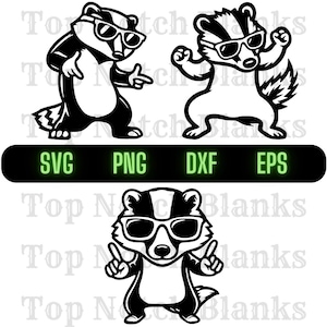 Dachs Tanzen mit Sonnenbrille SVG Dachs Tanz Png Tanzen Dachs Clipart Dachs Vektor Bundle-Pack Kommerzielle Nutzung