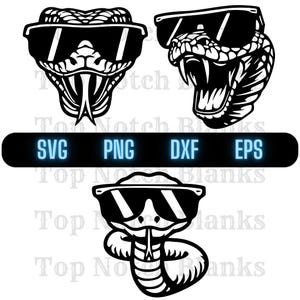 Cobra Usando Óculos De Sol Svg Cobra Com Óculos De Sol Png Cobra Clipart Cobra Vetor Pacote Pacote Uso Comercial