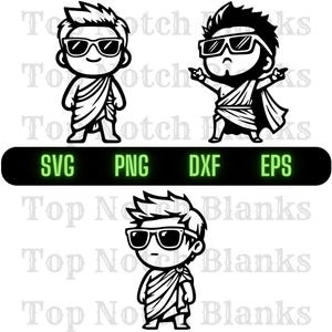 Toga Bro trägt Sonnenbrillen svg Toga Png Kerl In A Toga Clipart Toga Kerl Vektor Bundle-Pack Kommerzielle Nutzung